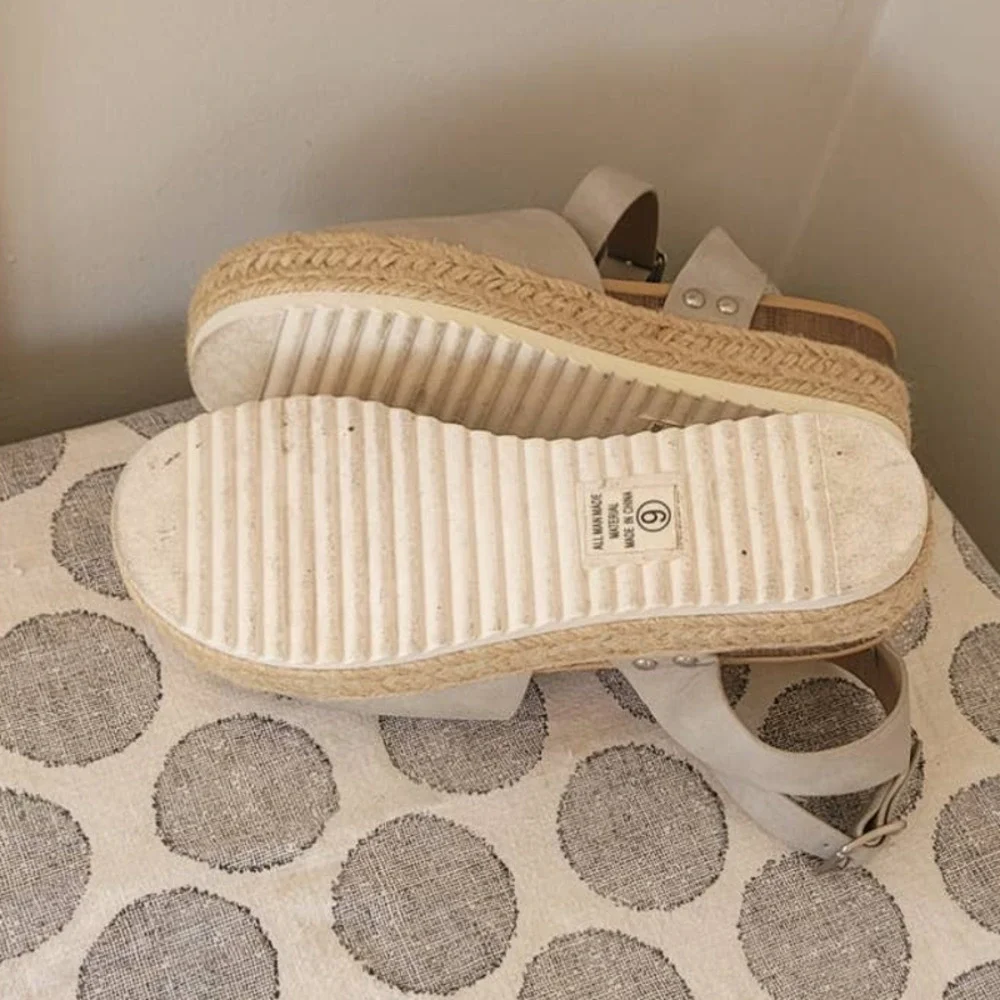 Soda Women's Platform Espadrille Sandals Size 9